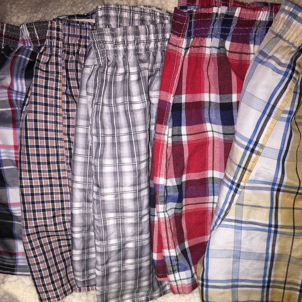 5 pairs of boxers